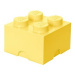 LEGO® úložný box 4 - světle žlutá 250 x 250 x 180 mm