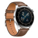 Chytré hodinky Huawei Watch 3 (55026819) / 1,43" AMOLED / vodotěsné / Wi-Fi / NFC / hnědá/stříbr