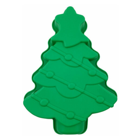 Altom Silikonová forma Vánoční stromek, 30 x 21,5 x 4 cm, zelená