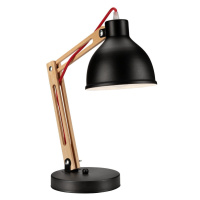 Černá stolní lampa LAMKUR Marcello