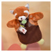 Plyšová panda na loutkové divadlo Red Panda Hand Puppet Doudou et Compagnie červená 25 cm od 0 m