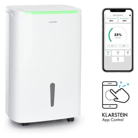 Klarstein DryFy Connect 40 Smart, Odvlhčovač vzduchu, Wi-Fi, Kompresní, 40 l/d, 35–45 m², Bílý