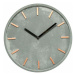 DekorStyle Nástěnné hodiny 27,5 cm cement