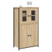 vidaXL Skříň highboard dub sonoma 62 x 32 x 106,5 cm kompozitní dřevo