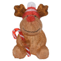 Vánoční LED dekorace Candy reindeer, 24 cm