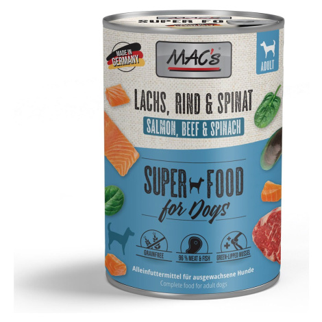 MAC's DOG losos a špenát 6× 400 g