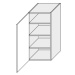 ArtExt Kuchyňská skříňka horní vysoká PLATINIUM | W4 40 Barva korpusu: Bílá
