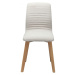 KARE Design Bílá čalouněná jídelní židle Lara Ecru