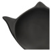 Sada odkládacích talířků | LARRA | černá | 2ks 11x11 cm | 836683 Homla