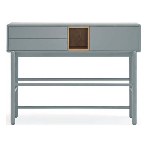 Modro-šedý konzolový stolek 35x120 cm Corvo – Teulat