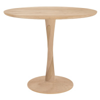 Ethnicraft designové jídelní stoly Torsion Dinning Table (průměr 90 cm)