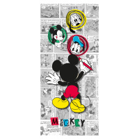 FTDN V 5462 Dětská vliesová fototapeta dveřní Mickey Mouse, velikost 90 x 202 cm