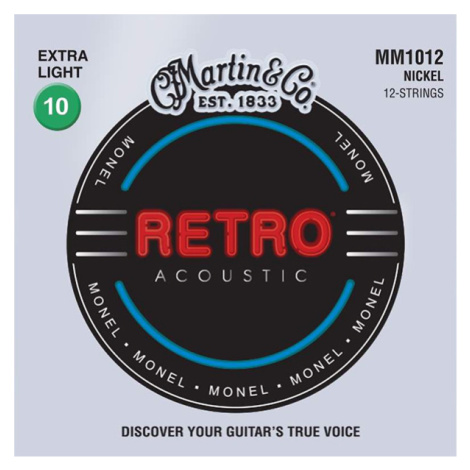 Martin RETRO MM1012 - Struny na dvanáctistrunnou kytaru - sada