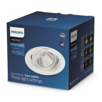 LED Zápustné svítidlo Philips Pomeron SceneSwitch 59555/31/EO 5W 330lm bílé stmívatelné 2700K