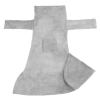 Tectake Deka s rukávy, 200×170 cm,šedá