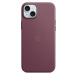 Apple kryt z tkaniny FineWoven s MagSafe na iPhone 15 Plus morušově rudý
