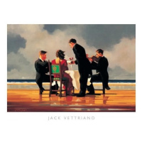 Umělecký tisk Elegy for a Dead Admiral - Elegie za mrtvého admirála, 1994, Jack Vettriano, 80 × 