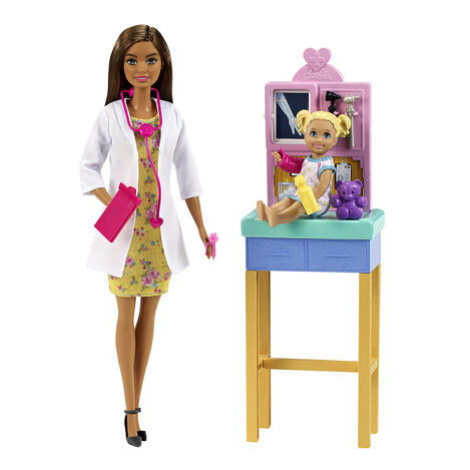 Mattel Barbie Povolání herní set s panenkou Pediatrička