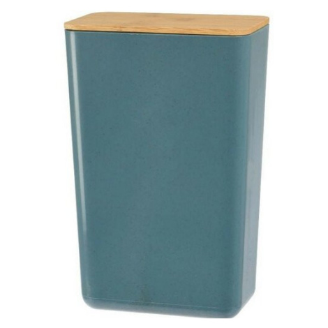 Úložný box s bambusovým víkem Roger, 13 x 20,7 x 8 cm, modrá