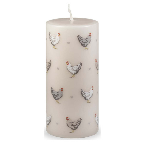 Béžová velikonoční svíčka Unipar Cute Hens, doba hoření 73 h