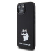 Zadní kryt Karl Lagerfeld Liquid Silicone Choupette NFT pro Apple iPhone 15, black