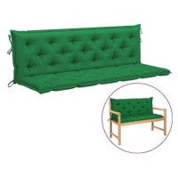 Poduška pro závěsné houpací křeslo zelená 180 cm textil