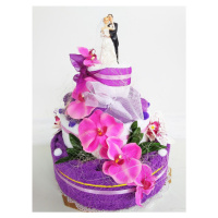 VER Textilní dort třípatrový Q7 svatební