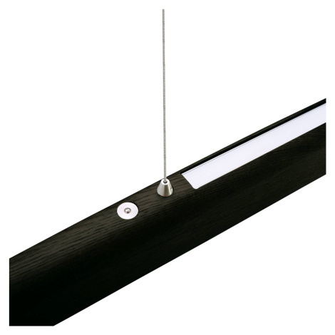 HerzBlut HerzBlut Arco LED závěsná lampa jasan dub dřevěné uhlí 130cm