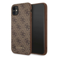 Guess GUHCN61G4GFBR iPhone 11 Xr 6,1 hnědá/brown hard case 4G Metal Go