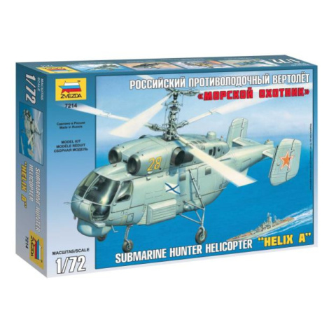 Model Kit vrtulník 7214 - Kamov KA-27 Submarine Hunter (1:72) Zvezda