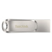 SanDisk Ultra Dual Drive Luxe USB-C 128GB, stříbrná - SDDDC4-128G-G46