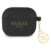 Guess 4G Charm Silikonové Pouzdro pro Airpods 3 černé