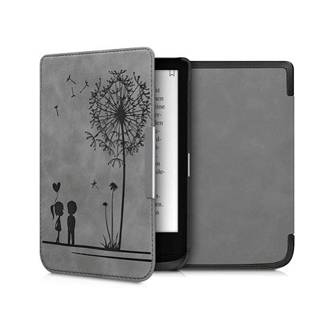 KW Mobile - Dandelion Love - KW5022803 - Pouzdro pro Pocketbook 616/617/627/628/632/633 - šedé