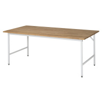 RAU Pracovní stůl, výškově přestavitelný, 800 - 850 mm, masivní buková deska, š x h 2000 x 1000 