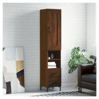 vidaXL Skříň highboard hnědý dub 34,5 x 34 x 180 cm kompozitní dřevo