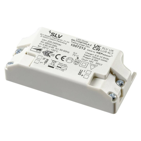 BIG WHITE (SLV) LED driver 10 W 700 mA PHASE, s odlehčením tahu 1007213