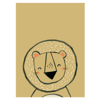 Ilustrace Inky lion, Laura Irwin, 30x40 cm