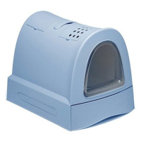 IMAC Krytý kočičí záchod s výsuvnou zásuvkou 40 × 56 × 42,5 cm modrý