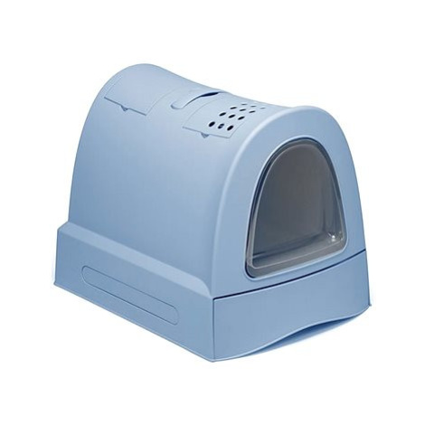 IMAC Krytý kočičí záchod s výsuvnou zásuvkou 40 × 56 × 42,5 cm modrý