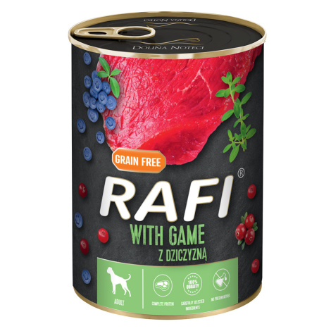 Rafi Adult 24 x 400 g - zvěřina, borůvky a brusinky
