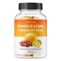 MOVit Vitamin C 1200 mg s šípky + Vitamin D + Zinek PREMIUM 90 tablet