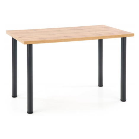 Jídelní stůl MODEX 2 –⁠ 120x68x75, kov/dřevo, dub votan