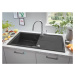 Grohe 31641AP0 - Kompozitní dřez K400 s automatickým odtokem, 100x50 cm, granitová černá