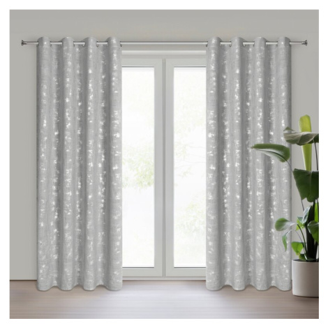 ArtFir Závěs SOLANA K | stříbrná 140 x 250 cm