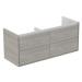 Ideal Standard Connect Air koupelnová skříňka pod umyvadlo 120x44x51,7 cm šedý dub/bílá mat E082
