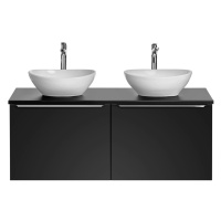 ArtCom Koupelnová skříňka s umyvadlem a deskou SANTA FE Black DU120/2 | 120 cm