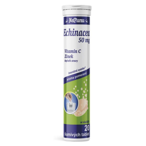 MedPharma Echinacea 50 mg + vitamin C + Zinek 20 šumivých tablet