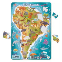 Puzzle rámové Zvířata jižní Ameriky 53 dílků