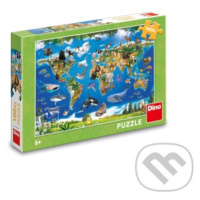 Mapa zvierat 100 xl - puzzle z kategorie Maxi dílky