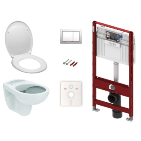 Cenově zvýhodněný závěsný WC set TECE do lehkých stěn / předstěnová montáž+ WC S-Line S-line Pro